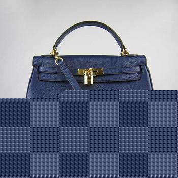 HKL32ODBG003 Hermes Kelly 32CM Dark Blue (oro)